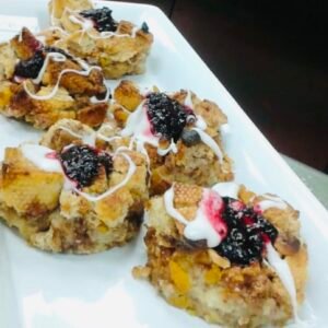 Sugar Plum Bread Pudding
